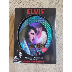Elvis Presley Christmas Ornaments Lot Of 4 New Vintage Musical Ornaments